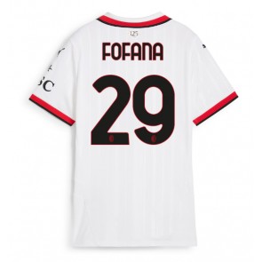 Billiga AC Milan Youssouf Fofana #29 Bortatröja Dam 2024-25 Kortärmad